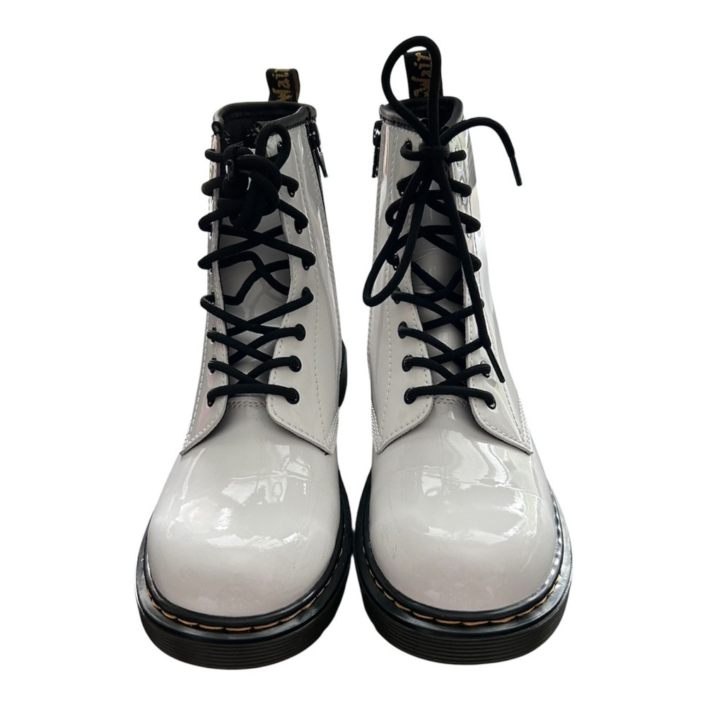 Dr. Martens 1460 White Patent Leather Boots – Size US 6 Women / US 5 Men